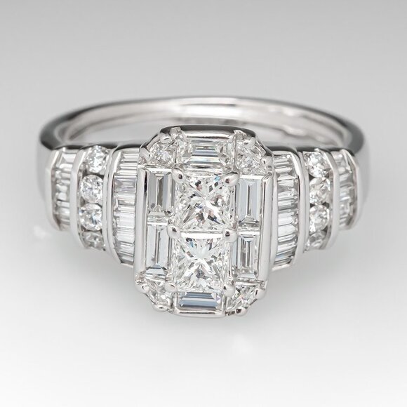 ▶Beautiful CZ 925 Sterling Silver Plated Wedding/Engagement Ring for Women, K977
